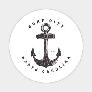 Surf City, NC Summertime Vacationing Big Anchor Magnet